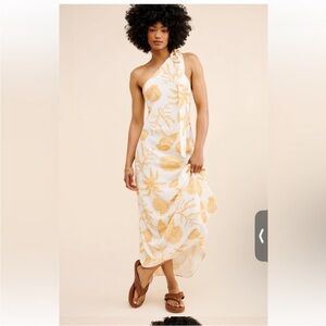 Summer Away one sholder Tropez Maxi Dress‎ beach themed size small
